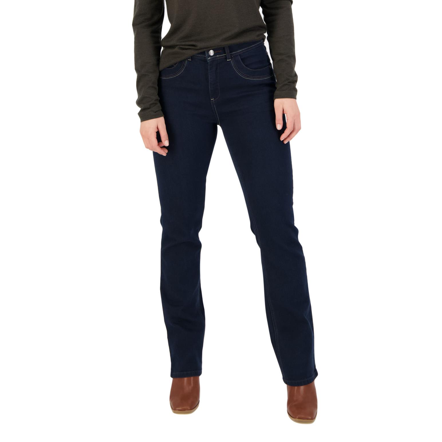 Vassalli Straight Leg With Silver Stitching Denim